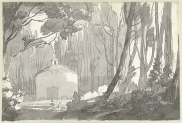 Dans le parc de la Villa Mondragone à Frascati