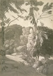 Paysage boisé (Scène à Indinowle) 1783