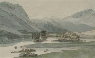 Rydal Water avec les collines de Grasmere, 1786