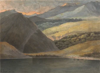 Vue sur le lac Majeur en soirée