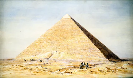 Grande Pyramide de Khéops à Gizeh, Égypte, 4e dynastie, Ancien Empire, 26e siècle av. J.-C., 1831