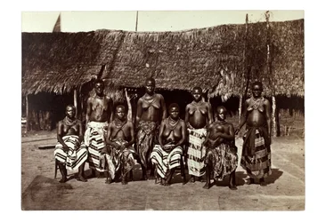 Les épouses du roi George, Opobo, près de Calabar, Nigeria, c.1870