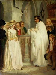 Le baptême (huile sur toile)