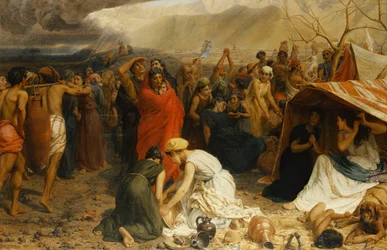 Réfugiés de Pompéi, 79 après J.-C., 1873