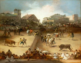 Corrida dans une arène divisée