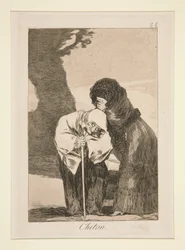 Chiton (Silence), pl. 28 de la série Los caprichos