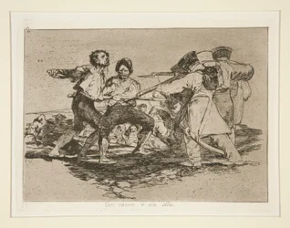 Con razón o sin ella (Avec raison ou sans raison), pl. 2 de la série Los desastres de la guerra (Les Désastres de la guerre)