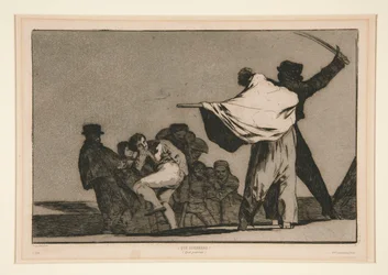 Disparate conocido (Folie bien connue), planche non numérotée de la série Los proverbios