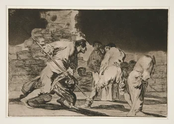 Disparate furioso (Folie furieuse), pl. 6 de la série Los proverbios