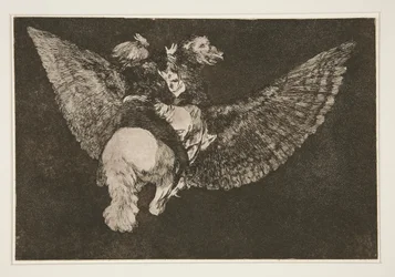 Disparate volante (Folie volante), pl. 5 de la série Los proverbios