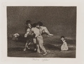 Madre infeliz! (Mère malheureuse!), Planche 50 de Los desastres de la guerra (Les Désastres de la guerre)