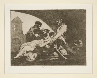 Ni por esas (Ni ceux-ci), pl. 11 de Los desastres de la guerra (Les désastres de la guerre)