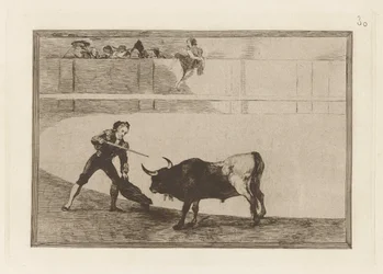 Pedro Romero tuant le taureau arrêté, Planche 30 de La tauromachie