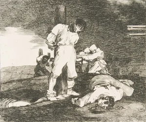 Planche 15 des Désastres de la guerre : Et il n