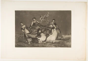 Planche 1 des Disparates : Folie féminine, vers 1816-23 publié 1864