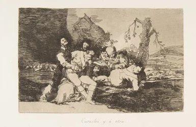 Planche 20 des Désastres de la guerre : Prends ça..., 1810 publié 1863