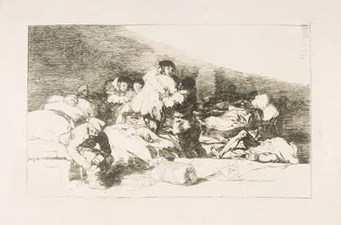 Planche 25 des Désastres de la guerre: Ceux-ci aussi