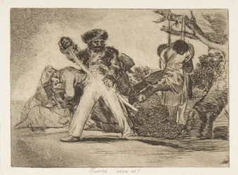 Plate 31 des Désastres de la guerre: Cela..., 1810 publié 1863