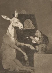 Planche 41 de Los Caprichos : Ni plus ni moins, 1799