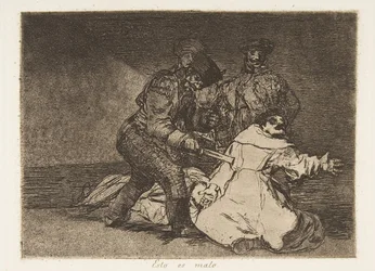 Planche 46 de Les Désastres de la Guerre : Cela..., 1810 publié 1863