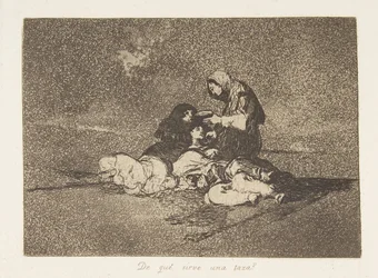 Planche 59 de Les Désastres de la guerre : Wh..., 1811-12 publié 1863