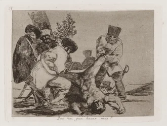 Que [sic] hai que hacer mas? (Que peut-on faire de plus?), Planche 33 de Los desastres de la guerra (Les Désastres de la guerre)