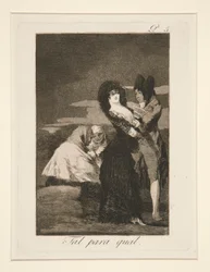 Tal para qual (Deux de la Même Sorte), pl. 5 de Los caprichos