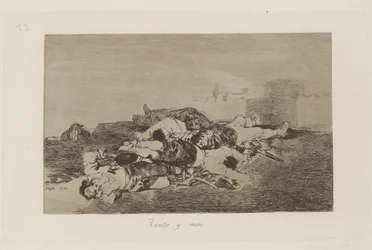Tanto y mas (Encore Pire), Planche 22 de Los desastres de la guerra (Les Désastres de la guerre)