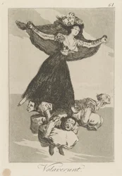 Volaverunt. (Ils ont volé.), pl. 61 de la série Los caprichos