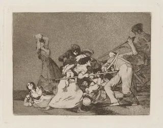 Y son fieras (Et ils sont comme des bêtes sauvages), pl. 5 de la série Los desastres de la guerra (Les désastres de la guerre)