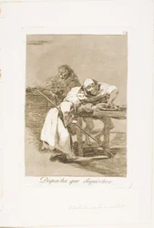 Dépêchez-vous, ils se réveillent, planche 78 de Los Caprichos