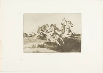 Charité, planche 27 de Les Désastres de la guerre