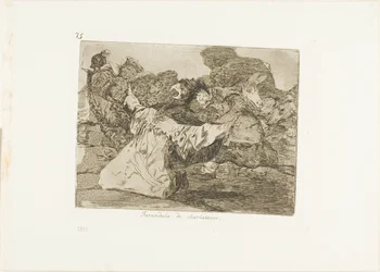 Spectacle du charlatan, planche 75 des Désastres de la guerre