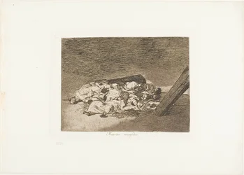 Récolte des morts, planche 63 de Les Désastres de la guerre