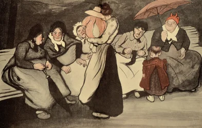 Un dimanche ensoleillé en plein air, caricature de L