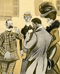 Deux Anglais demandent maladroitement des directions à un couple français glamour en mauvais français, 1903