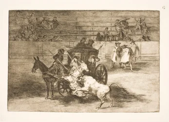 Lutte depuis un chariot tiré par deux ânes