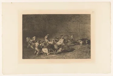 Picador poignardant un taureau
