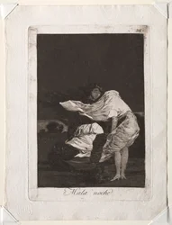 Les Caprices : Une mauvaise nuit, 1799