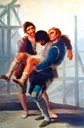 Le maçon blessé, 1786-1787