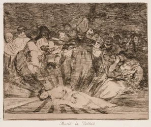 « Truth has Died » (La vérité est morte), extrait de la série « Les désastres de la guerre »