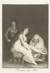 Elle prie pour elle