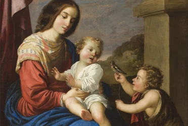 Madone et Enfant avec le petit Saint Jean, 1658 (détail)