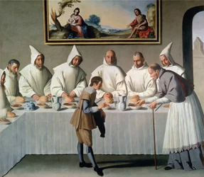 Saint Hugues de Cluny (1024-1109) au réfectoire des Chartreux, 1633