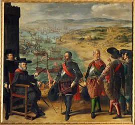 La défense de Cadix contre les Anglais ... (peinture sur toile)