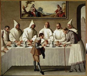 Le miracle de Saint Hugues dans le réfectoire des Chartreux