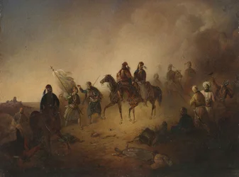 Markos Botsaris à la bataille de Karpenisi, la nuit du 8 août 1823