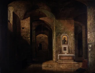 La crypte de la basilique San Martino ai Monti à Rome