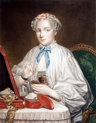Gravure du tableau sur toile de François Boucher (1703-1770)