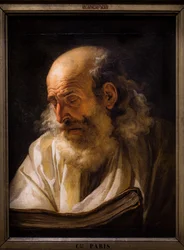 Vieil homme lisant, vers 1772-1773 (Huile sur toile)